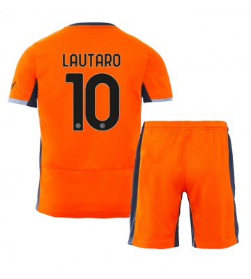 Inter Milan Lautaro Martinez #10 Tredje trøje Børn 2023-24 Kort ærmer (+ korte bukser)